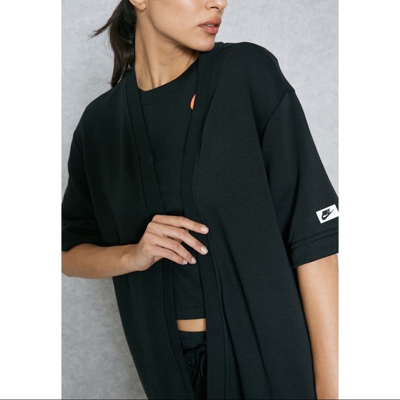 Nike Tops - Nike Short Sleeve Open Sweatshirt Cardigan